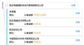 延边现通国际货运代理有限责任公司
